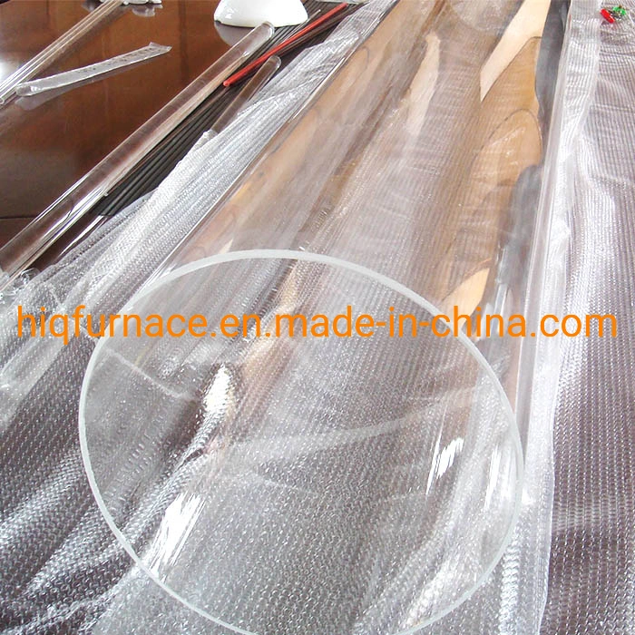 Diameter 100mm Thickness 3mm Length1240mm Clear Fused Quartz Tube, Resistance High Temperature Large Diameter Quartz Glass Tube