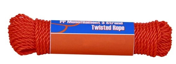 Factory Plastic Blue PP/PE Twisted Rope for Fishing Net Twine/Packing