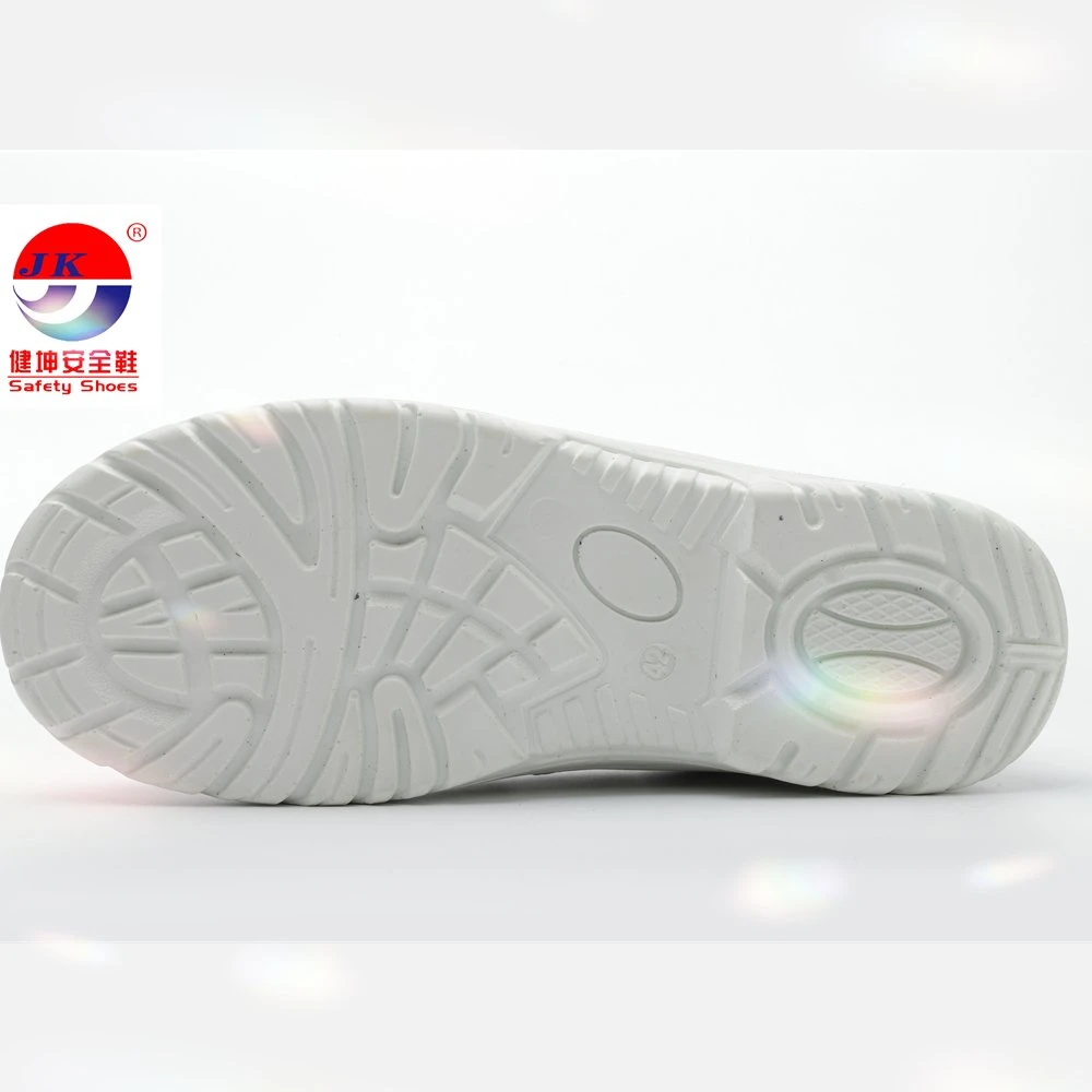 Microfiber Leather Safety Shoe for Clean Room White