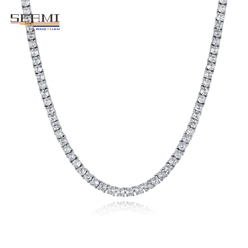 Wholesale/Supplier Custom Men Women Iced out Cubic Zirconia CZ Diamond Chain Tennis Necklace