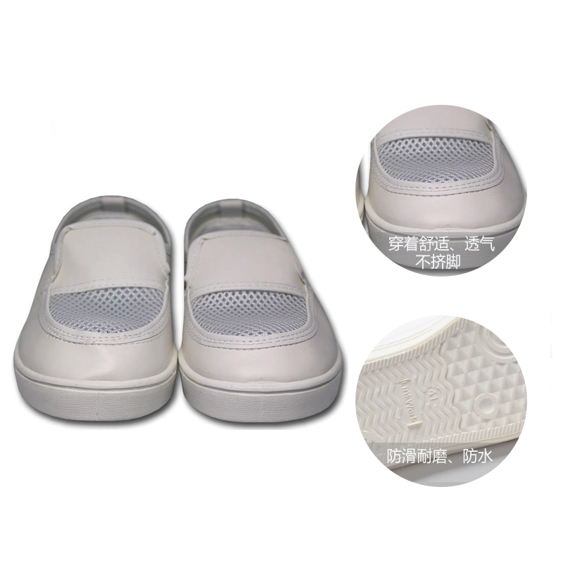 High Quality PVC Sole Cleanroom Antistatic Working Shoes ESD Mesh Shoes