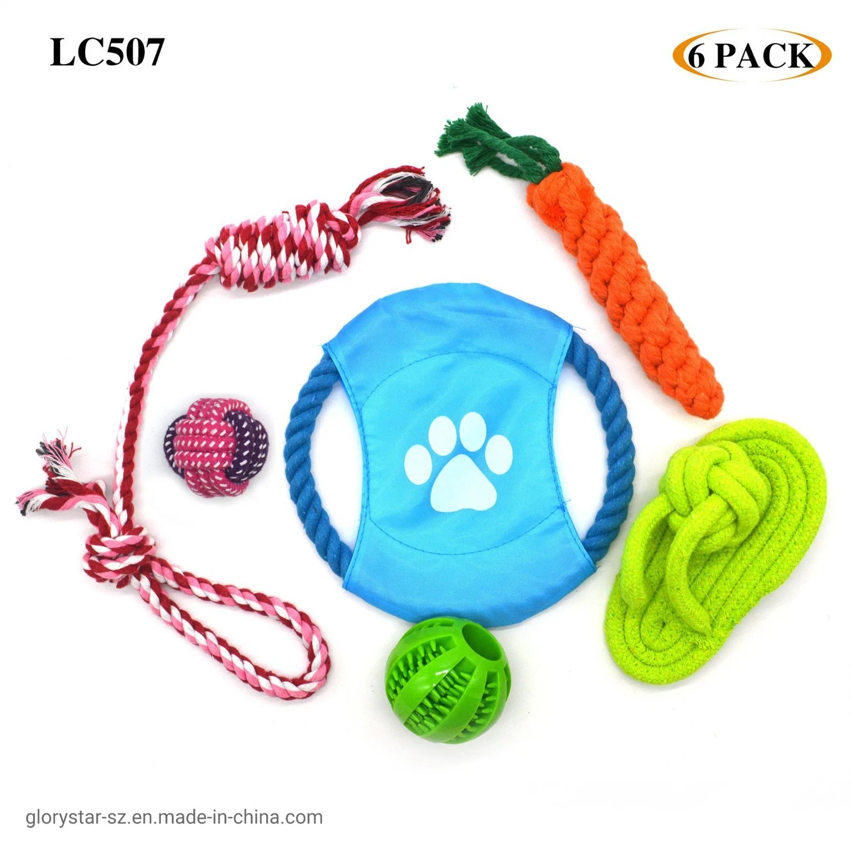 Puppy and Small Dog Pet Teething Squeaky Chew Toys Pack