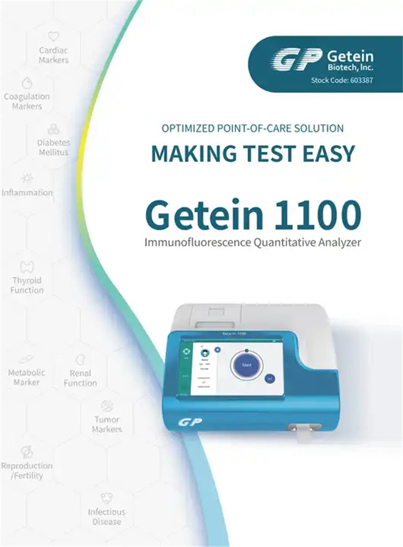 Getein 1100 Fluorescence Immuno-Quantitative Analyzer for Ngal and Acute Kidney Injury