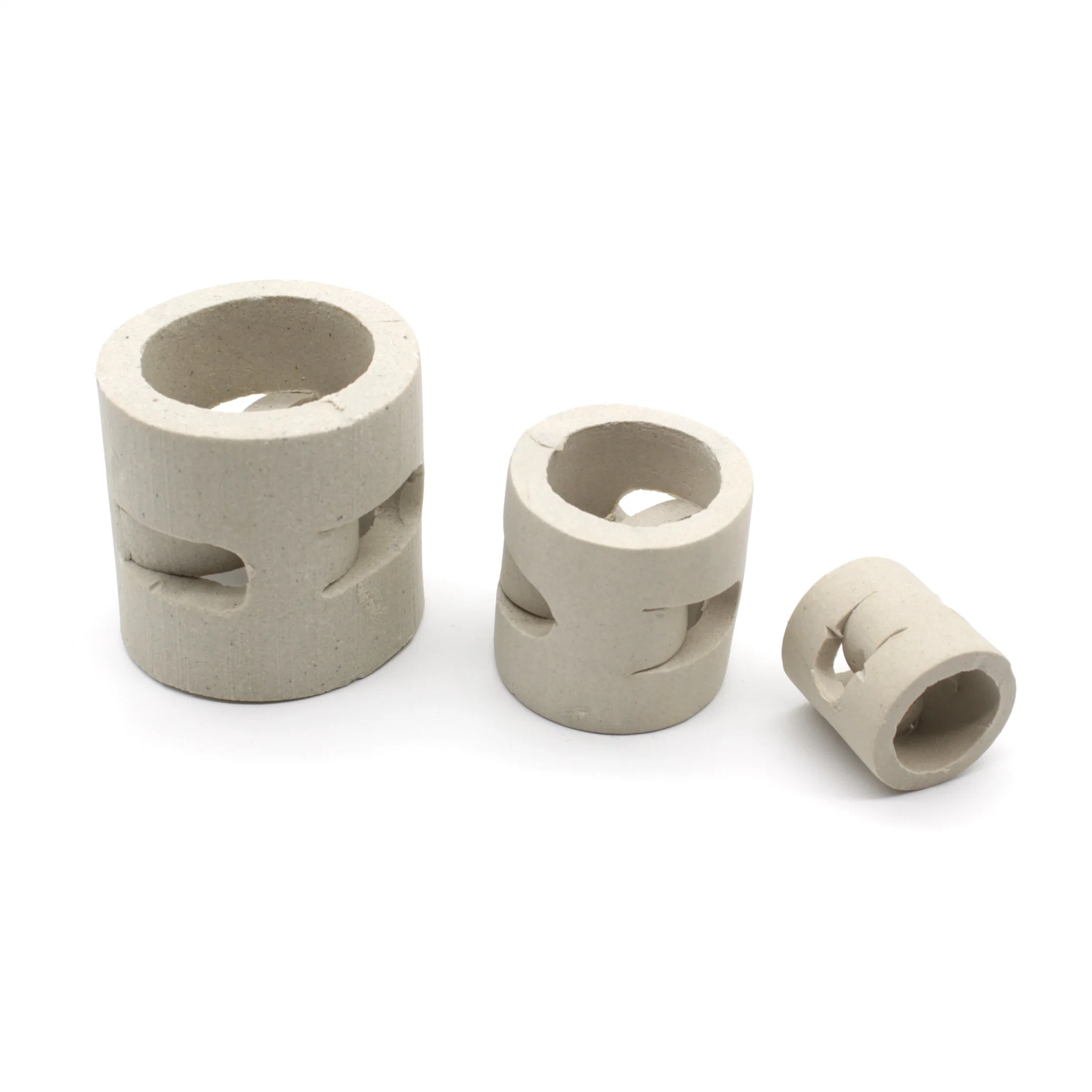 25mm Heat Resistance Ceramic Pall Ring Tower Packing