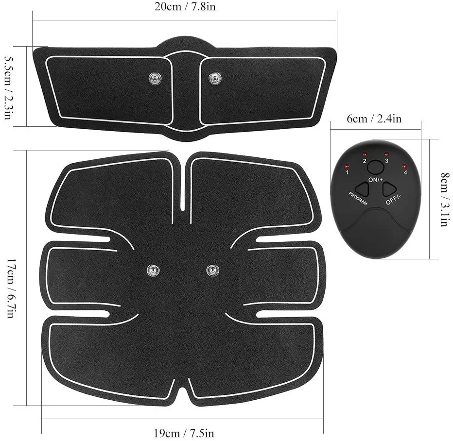 OEM/ODM Abdominal Fitness Elétrico Abdominal Massageador Muscular Corporal Sem Fio