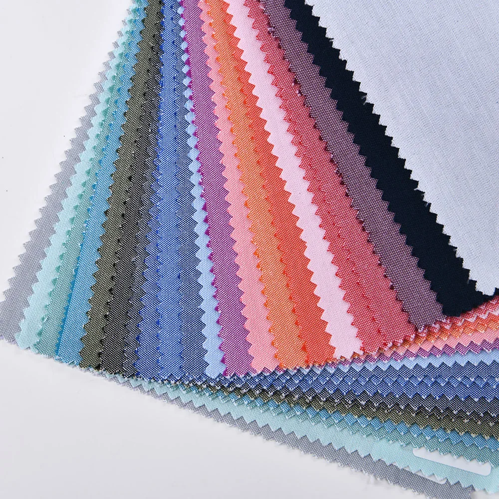 50% Polyester 50% Cotton CVC Oxford Camisamm Fabric Shirting Fabric Sample Customization