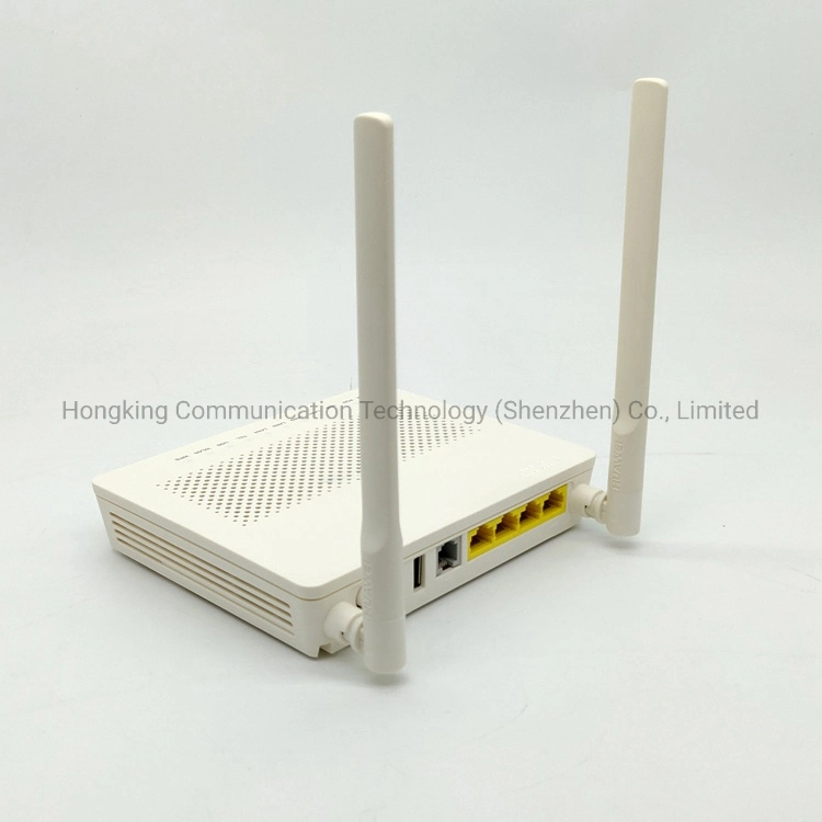 جهاز Hg8546m Gpon ONU 4port 1voice WiFi USB Antenna في الوحدة الأصلية 846m النسخة الإنجليزية