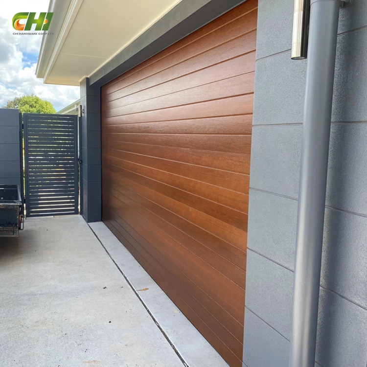 Hurricane Proof Garage Doors 2 Car16X9FT Perforated Aluminum Garage Doors South Africa with Europe Style