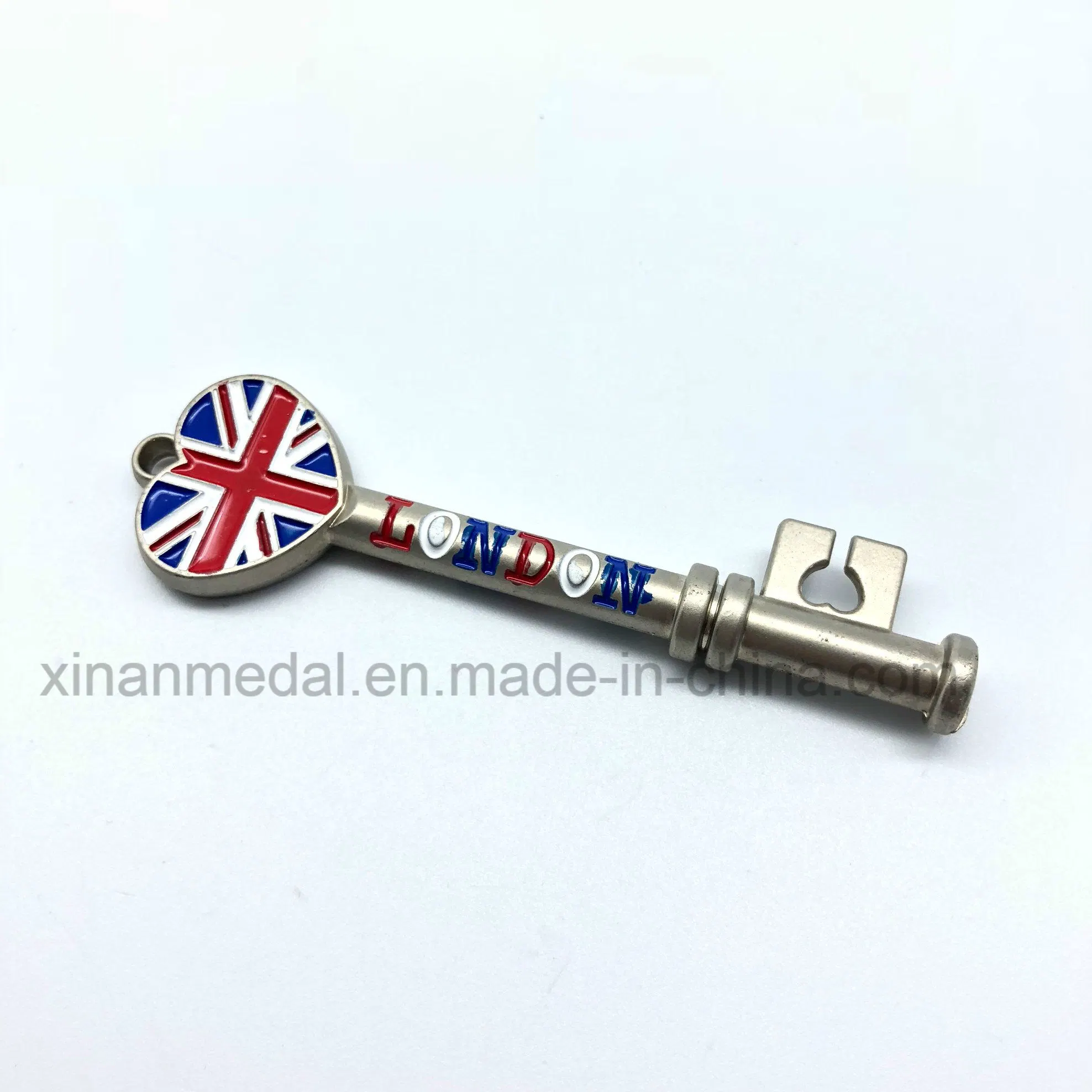 Customized British Metal Key Pendant Souvenir Promotional Gift