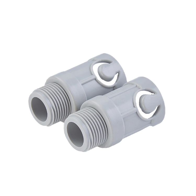 Flexible Conduit Fittings Plastic Connectors PVC Adapter with Lock Nut