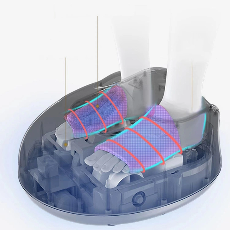 الضغط الكهربائي بالأشعة تحت الحمراء الضغط على ضغط الهواء الاستخدام المنزلي للعناية بالجسم Shiatsu كرسي تدليك بتدليك للقدمين