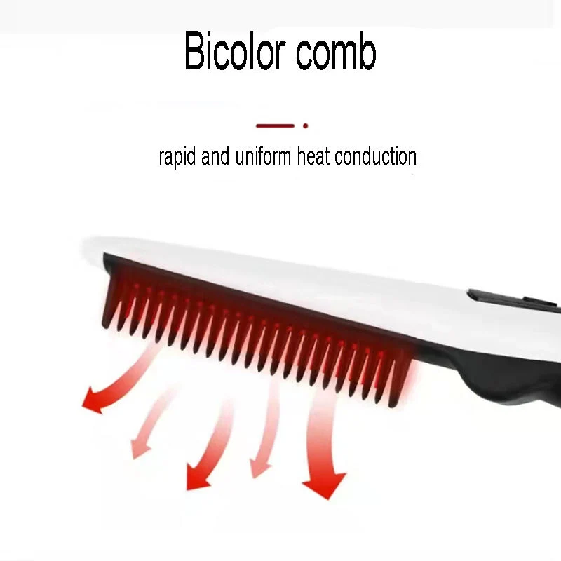 Men&prime; S Electric Multifunctional Hairstyle Comb Electric Heated Styling Comb Personal Care