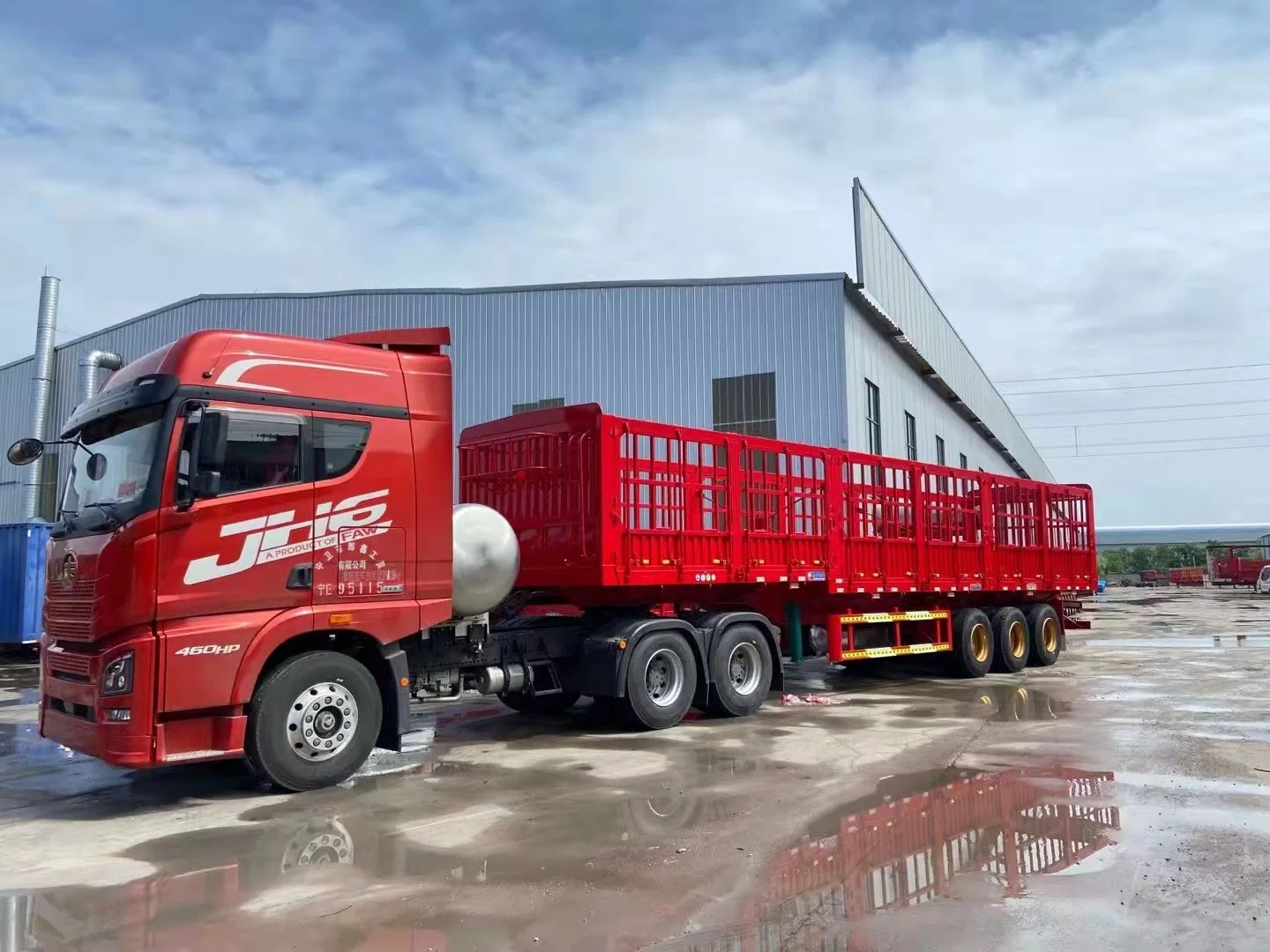 Anton, faible Semi-Trailer à écran plat, un camion remorque Véhicules de transport de fret