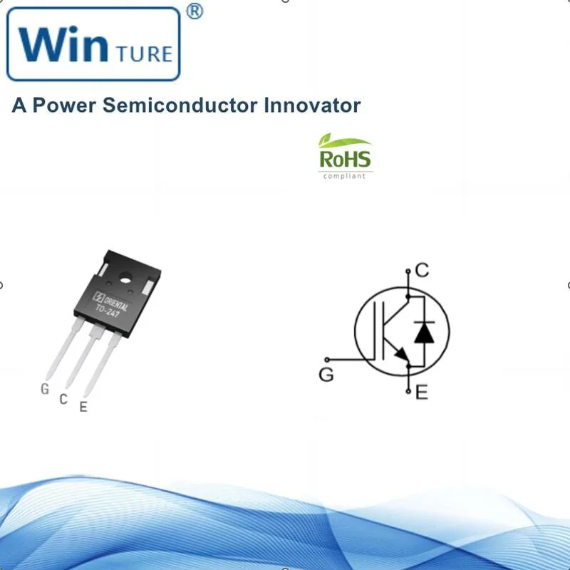 Low Collector - Emitter Saturation Voltage Ost40n120hmf 10&micro; S Short-Circuit Tolerance 1200V 40A Frd Built-in to-247n Field Stop Trench IGBT