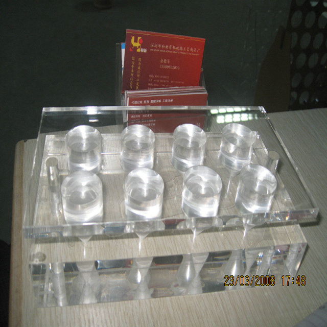 50mm Thick Clear Acrylic Bottle Holder