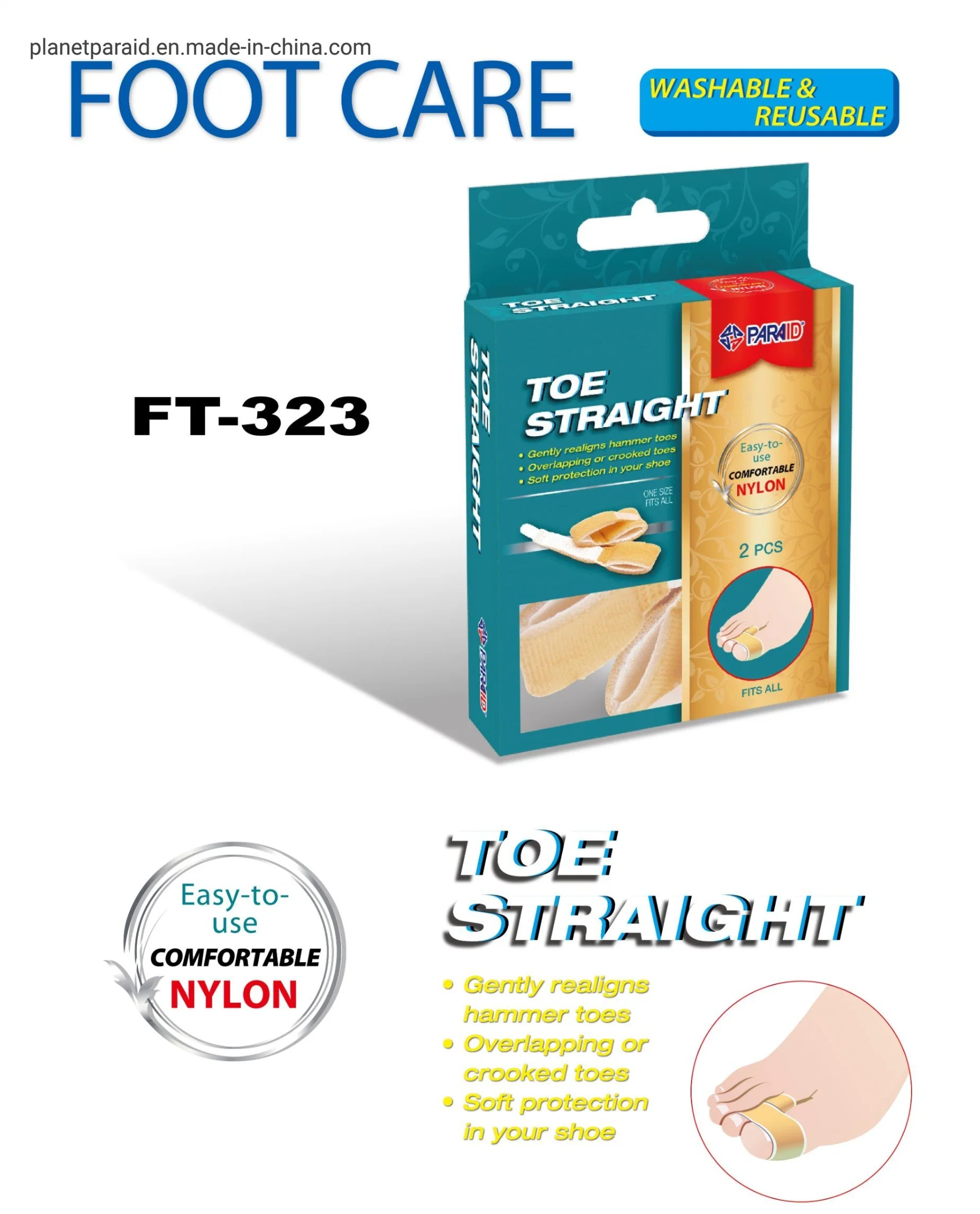 Soins des pieds directement de la TOE en Nylon (FT-323)