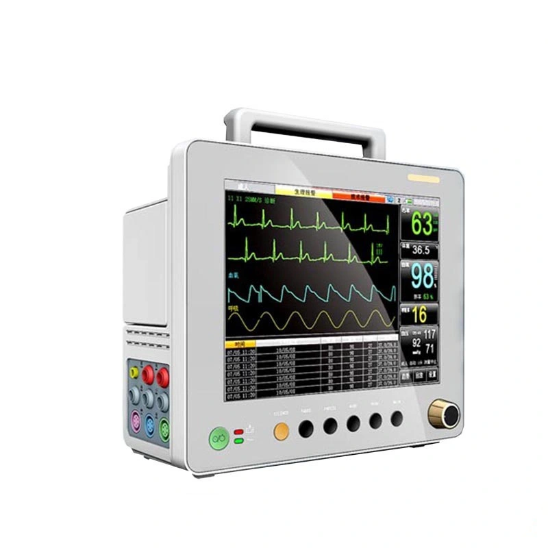 Portátil de 12,1 pulgadas de cabecera de la ICU Monitor de paciente de ECG de equipos de diagnóstico médico