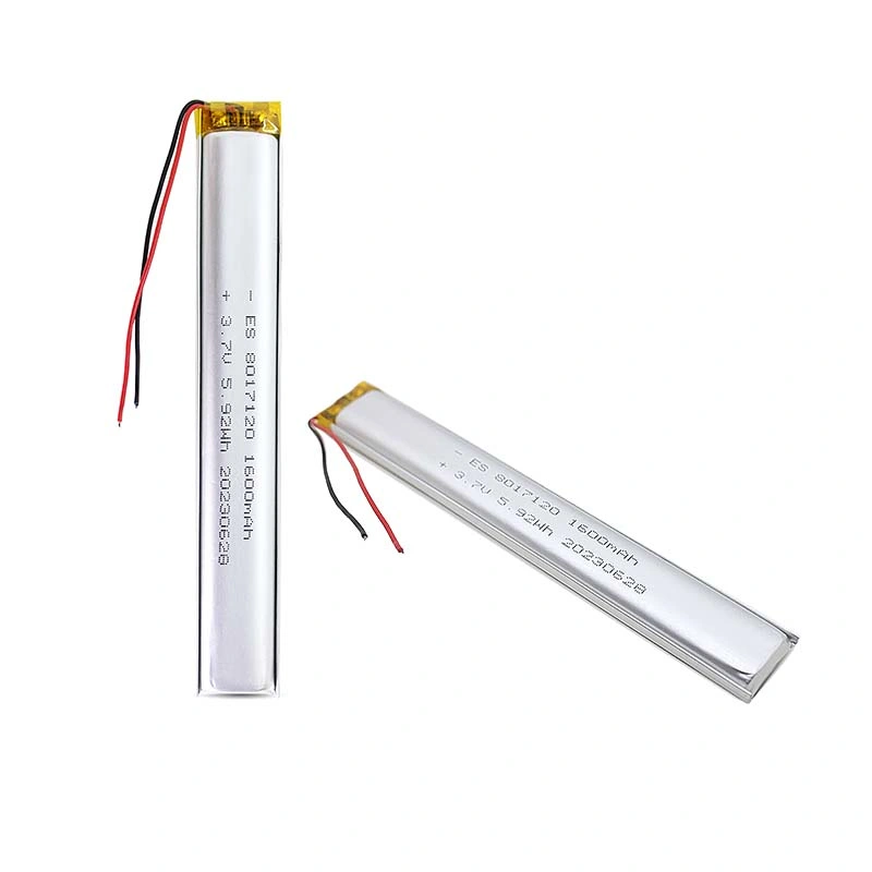 UN38.3 MSDS KC Approved 8017120 1600mah Rechargeable Lipo Battery Lithium Polymer Battery