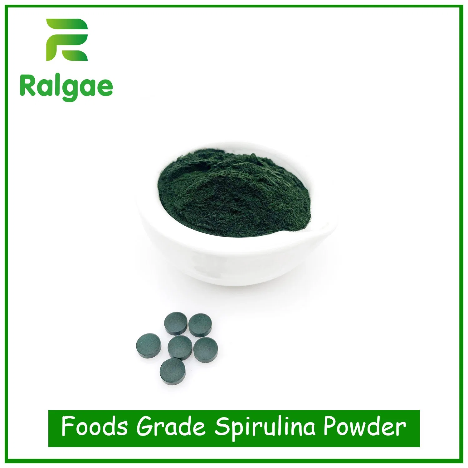 Alimentos Grado Spirulina polvo Orgánico Spirulina polvo Verde Alga polvo Spirulina Algae polvo tableta Spirulina