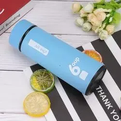 450ml Gift Glass Water Cup with Plastic Cover Fashion Colorful Beverageg Glass Bottle