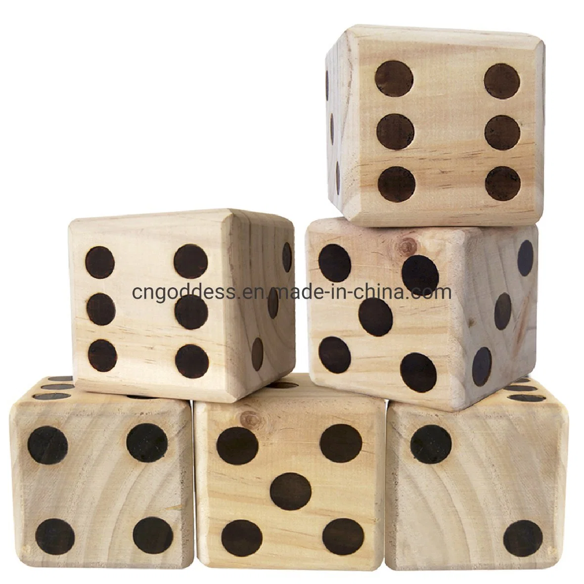 Classical Design Round Corner Wooden Dice for Board Game