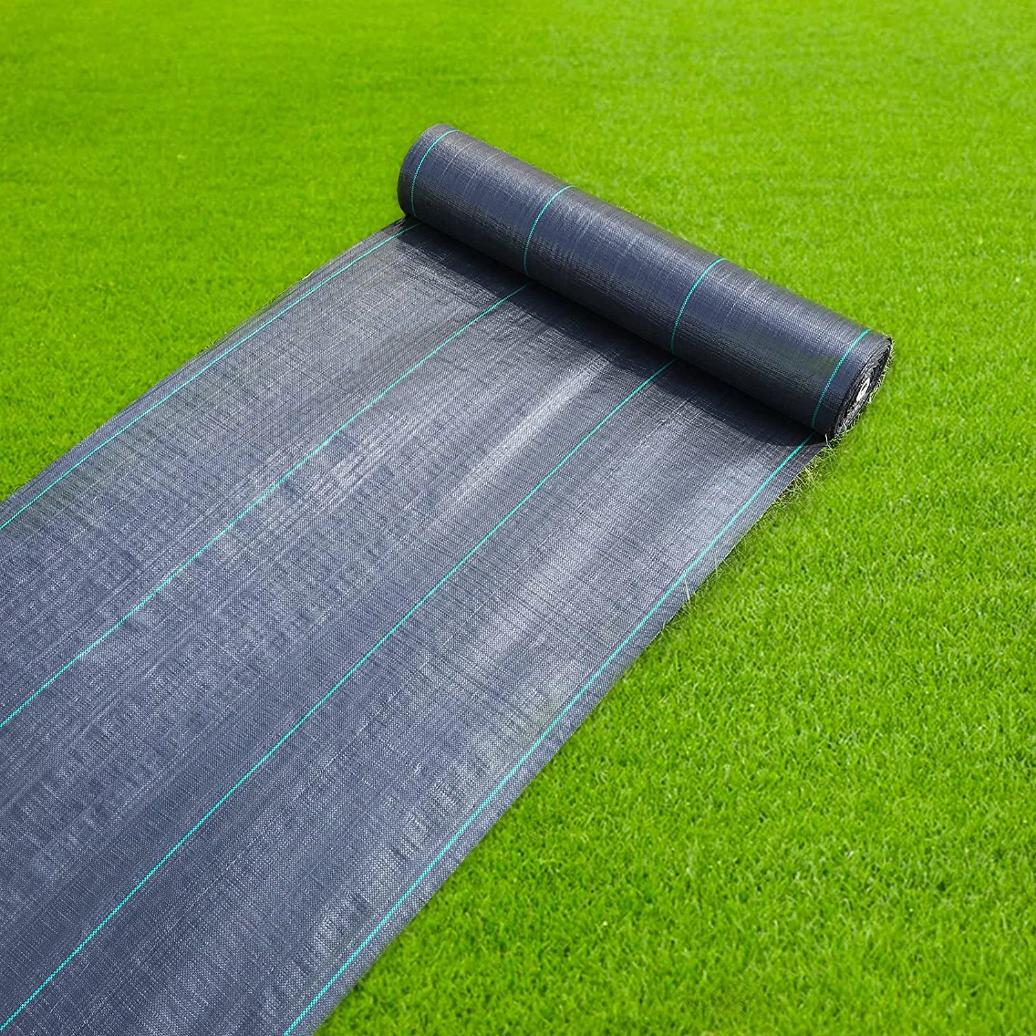 Garden Weed Blocking Fabric, High Density Woven Landscape Fabric, Thick Woven Weed Block Control, Black Mulch für Ground Cover Textilien