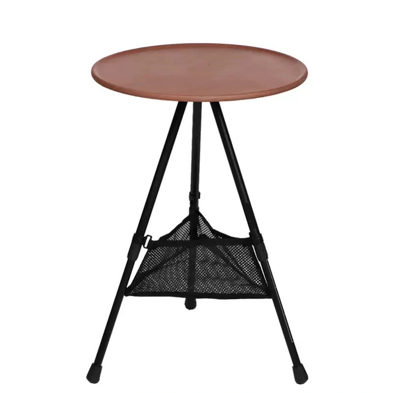 Outdoor Triangle Bracket Disk Tables Lifting Portable Picnic Aluminum Round Table