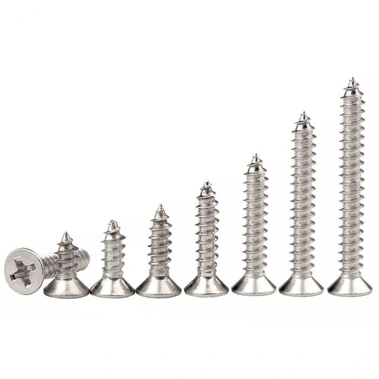 Stainless Steel 304 316 Self Tapping Screw Csk Head