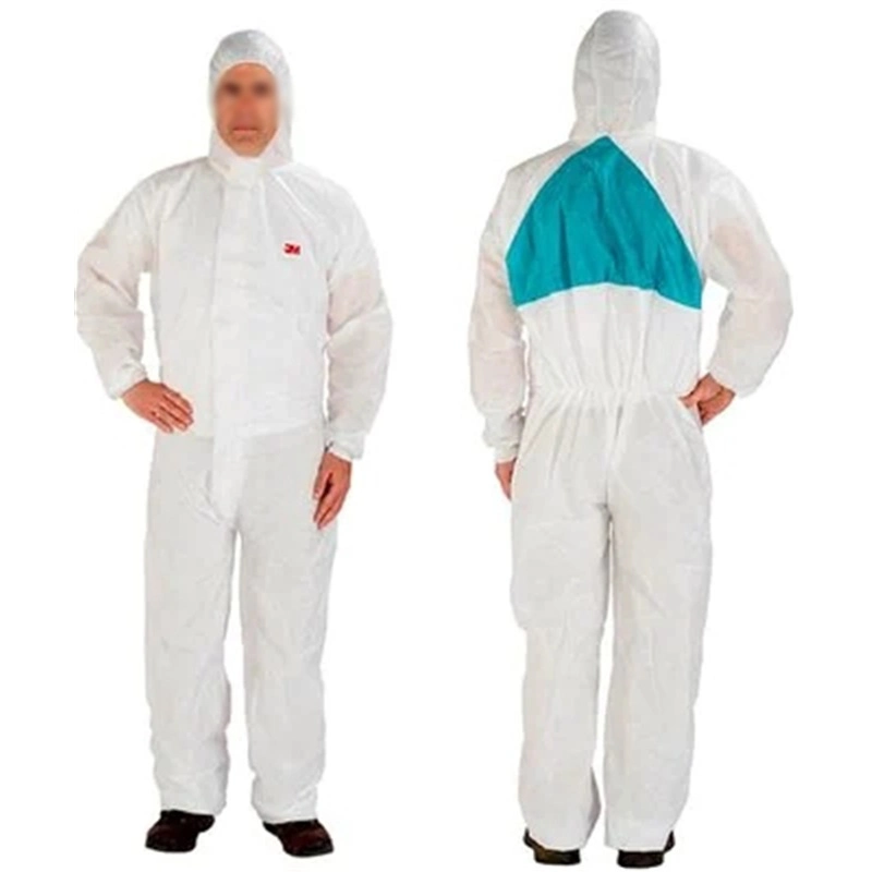 Todo el cuerpo de seguridad desechables protección química prendas de vestir traje Hazmat mono