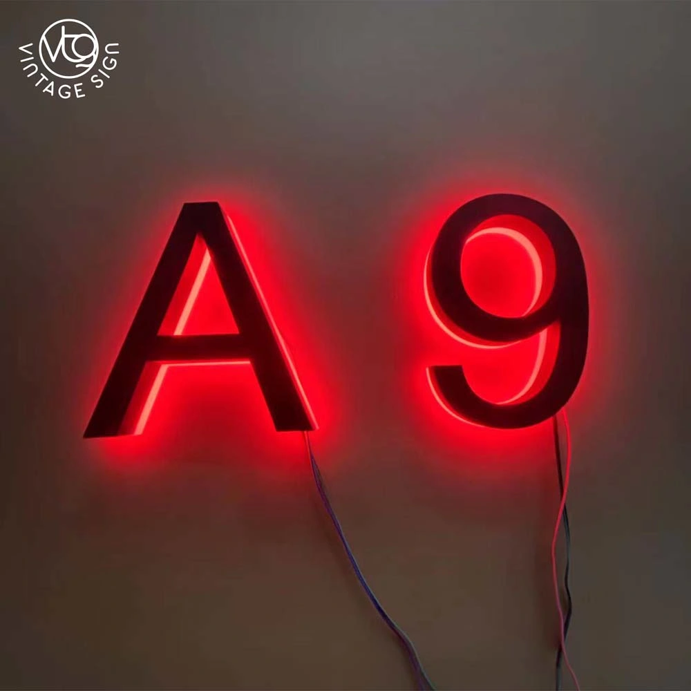 الأحرف المضاءة Mini Acrylic Sign 3D LED lacklit Letter Sign