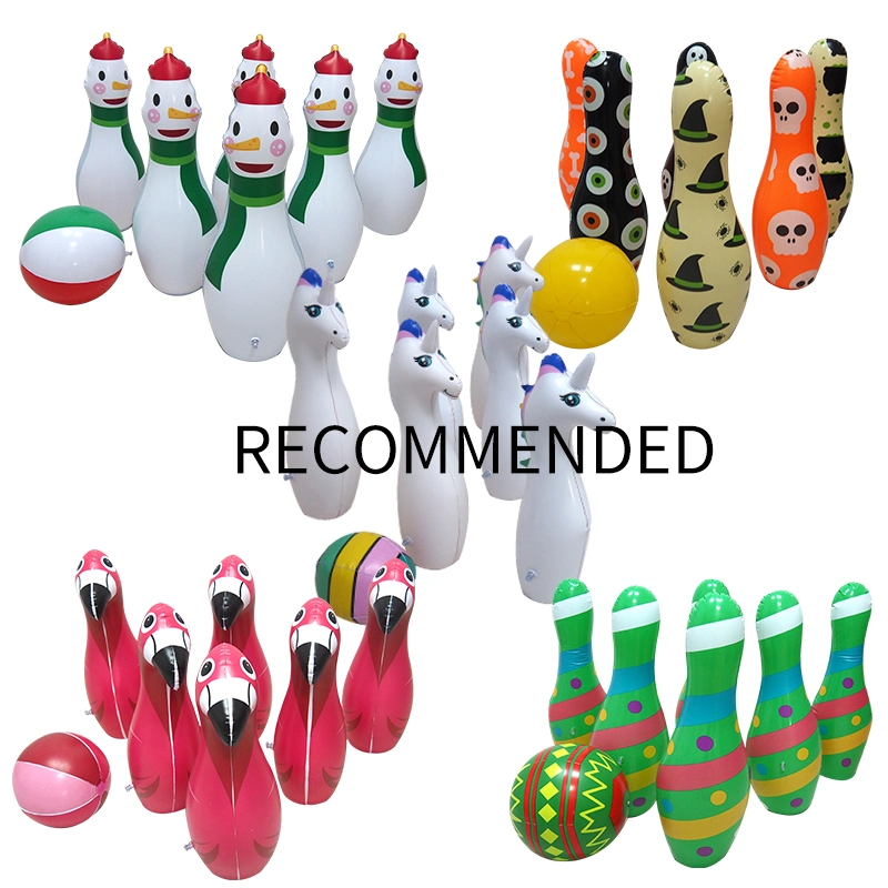 Garden Outdoor Play Game Toys Inflatable PVC Bowling Play Game Set Toys for Kids