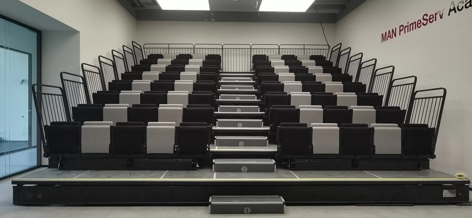 Sala de conferencias de asientos estándar de plástico tamaño Teatro auditorio Presidente