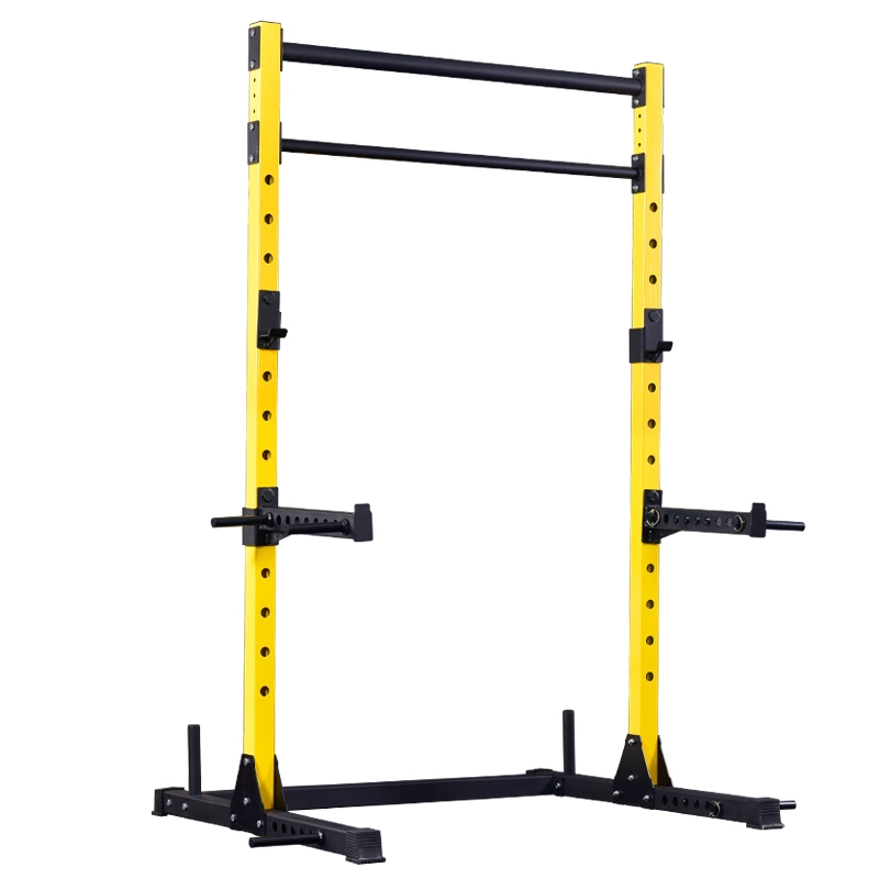 High quality/High cost performance Fitness Equipment Foldable Squat Rack Gym Exercise Barbell Squat Rack