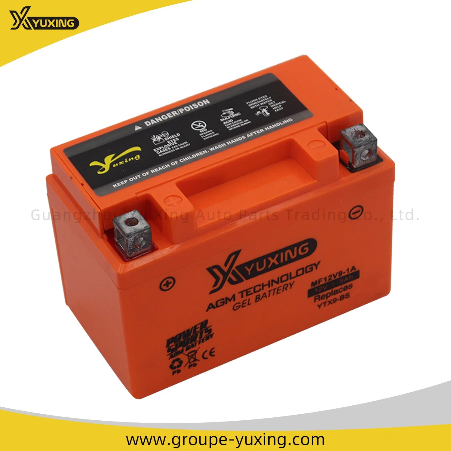 Mf12V9-1A 12V9ah Motorcycle Parts Battery Maintenance Free (MF) High Performance Dry Lead Acid Battery