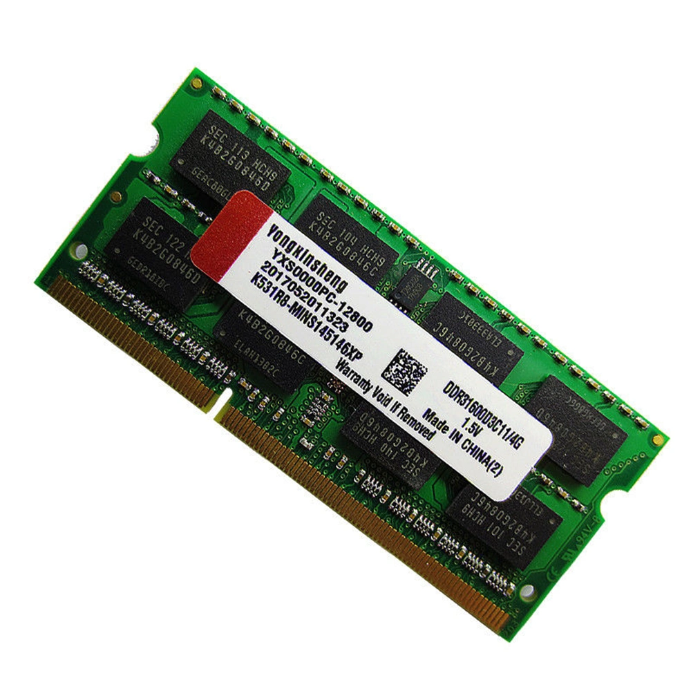 ذاكرة DDR2 RAM DDR3 سعة 2 جيجابايت بسرعة 10 ميجاهرتز بسرعة 1333 ميجاهرتز وسعة 4 جيجابايت بسرعة 1333 ميجاهرتز وذاكرة وصول عشوائي (RAM) من نوع يونغ شينشينج الكمبيوتر الدفتري PC3 12800s ذاكرة DDR3 Universal 204pins