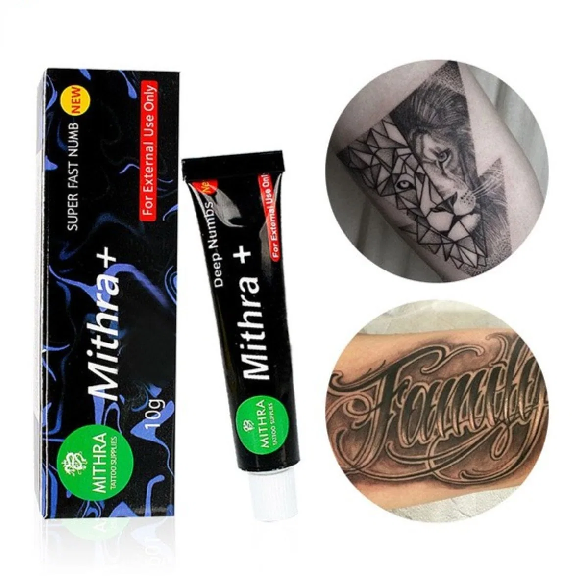 Tattoo Mithra+ Tattoo Numbing Cream Body Anesthetic Tattooing Piercing Hair Removal Eyebrow Makeup Beauty Supply