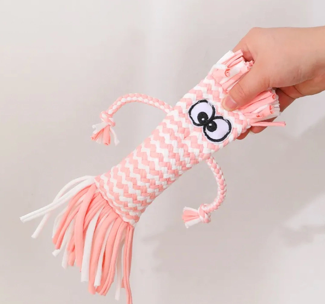 New Arrival in Stock Knitting Rope Toy Squeaky Dog Toy Pet Product