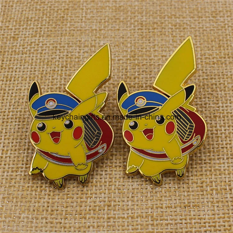 Promotion Custom Hard Enamel Metal Pikachu Pin Badge