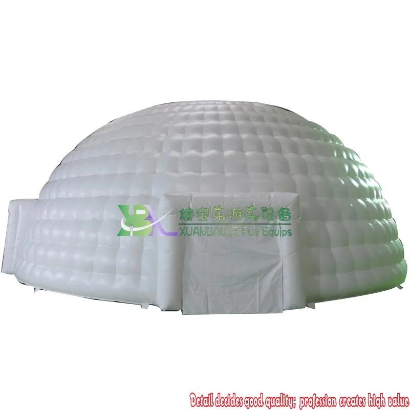 Outdoor Giant Inflatable Igloo Tent, Air Blow up Dome Tent with LED Light for Event