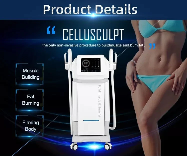 Portable Body Sculpt Fitness Electro Muscle Stimulation 2/4 Handles Sinco Emslim RF Neo Weight Loss Machine Price Beauty Equipment