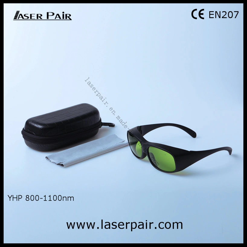 High Transmittance 60% of Laser Safety Goggles for 808nm 980nm 1064nm Dental Laser & Diodes Laser ND: YAG Lasers (YHP 800-1100nm) with Black Frame 33