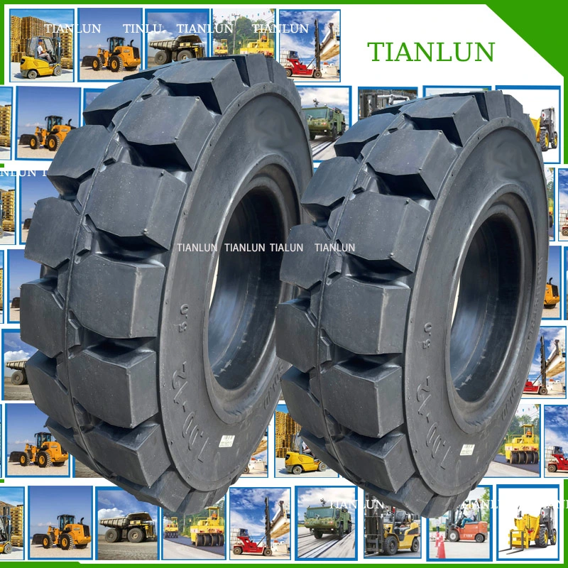 Wholesale/Supplier Forklift Parts Solid Rubber Tires Factory Forklift Tire Steering Solid Tyre 6.00-9 with Three Layers Rubber