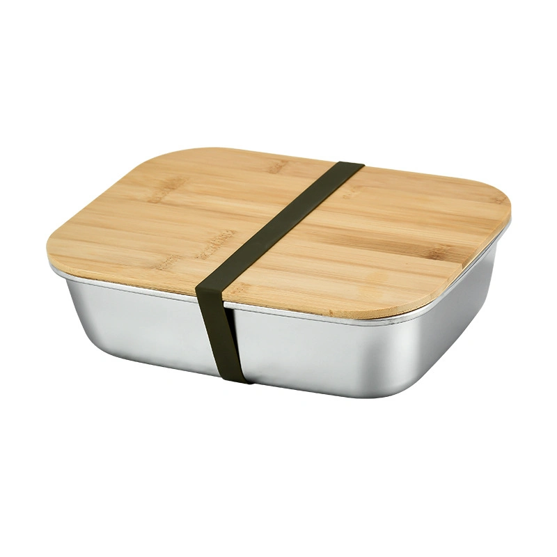 Japanese Covenient Sealed Lunch Box with a Bamboo Lid