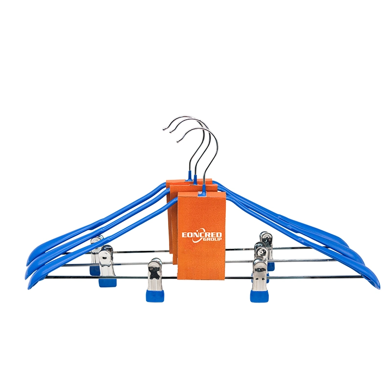 Eoncred Wholesale/Supplier Cheap PVC Coated Metal Non Slip Wire Laundry Clothes Hangers Cloth Metal Hangers