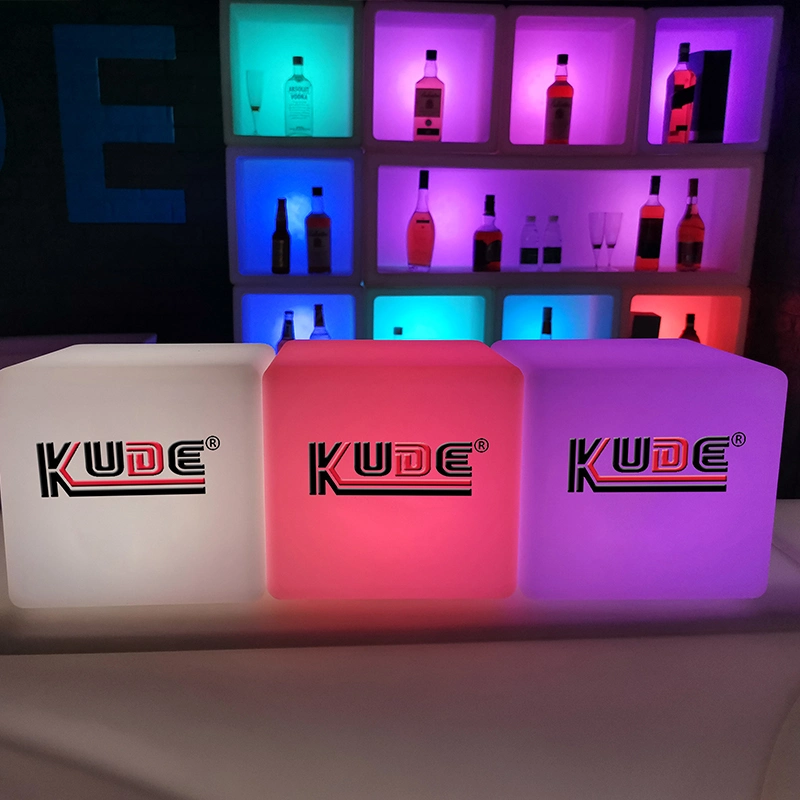 16 Farben Ändern Weihnachten Dekorative Lampe LED Licht Cube Print Logo