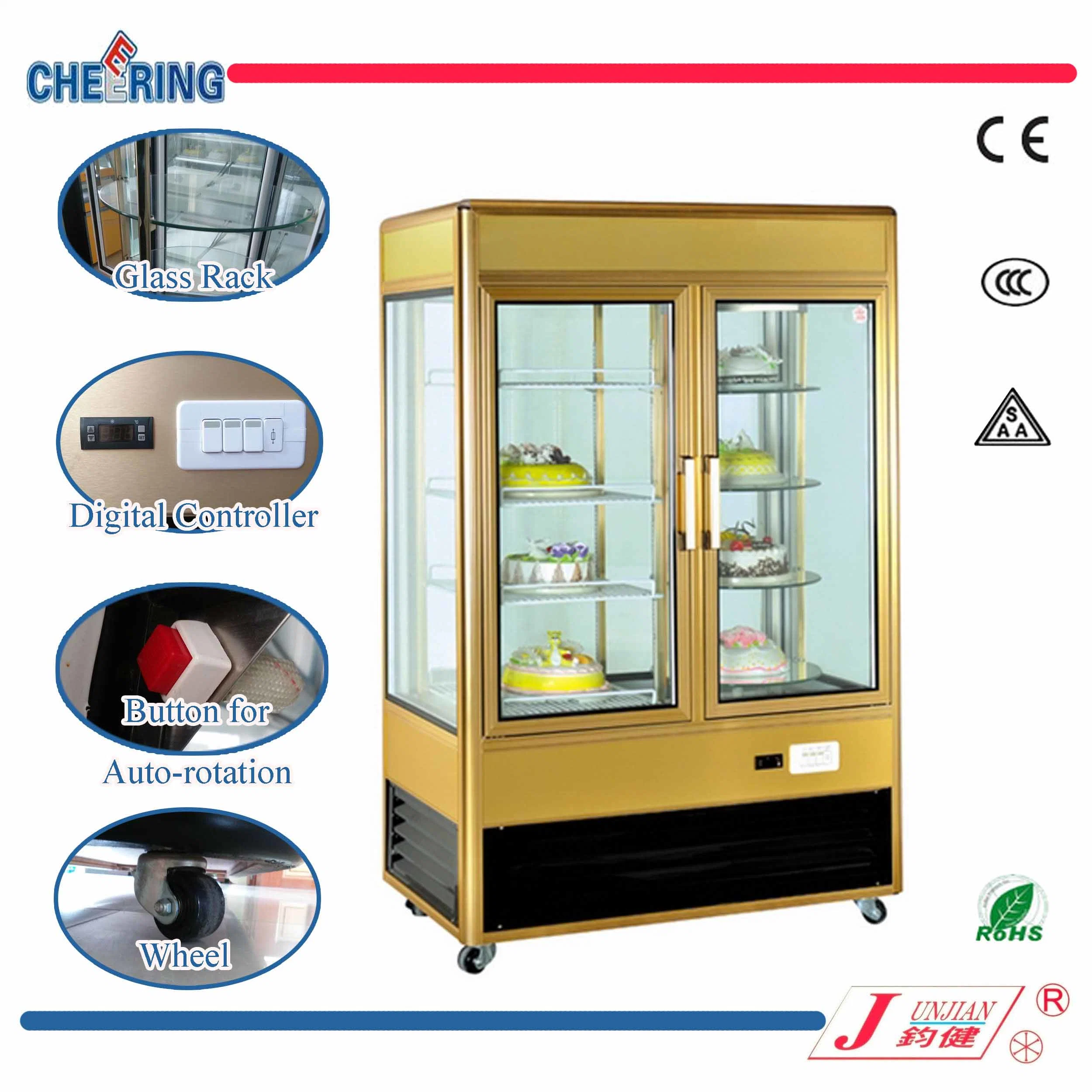 1.2/1.5/1.8m Cake Display Showcase Glass Display Showcase Bread Cake Chiller Cake Chiller Display Cabinet