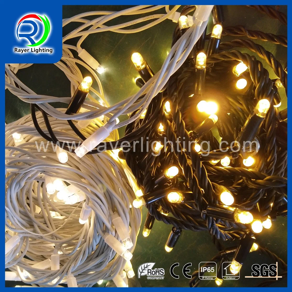 IP65 Outdoor Waterproof Rubber Wire Christmas String Lights