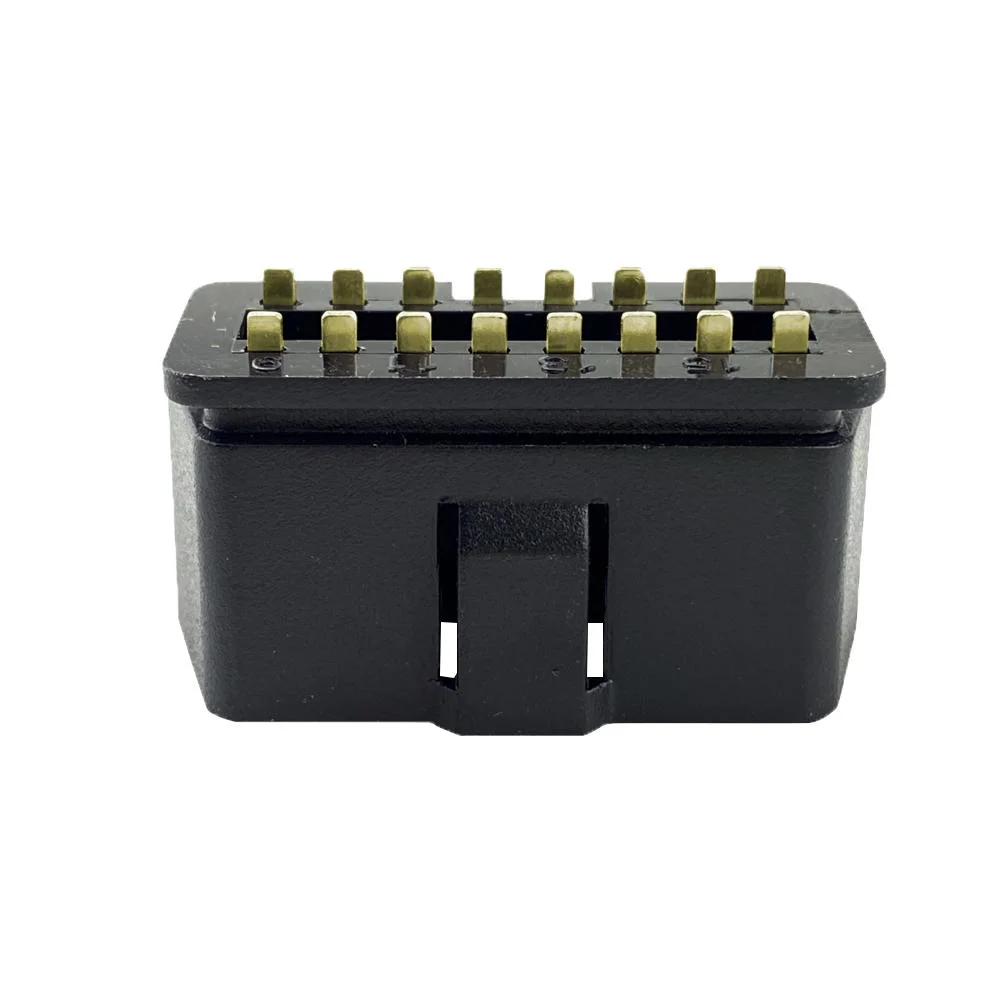 Conector macho OBDII de 16 pines J1962 OBD2 con recto Pasadores