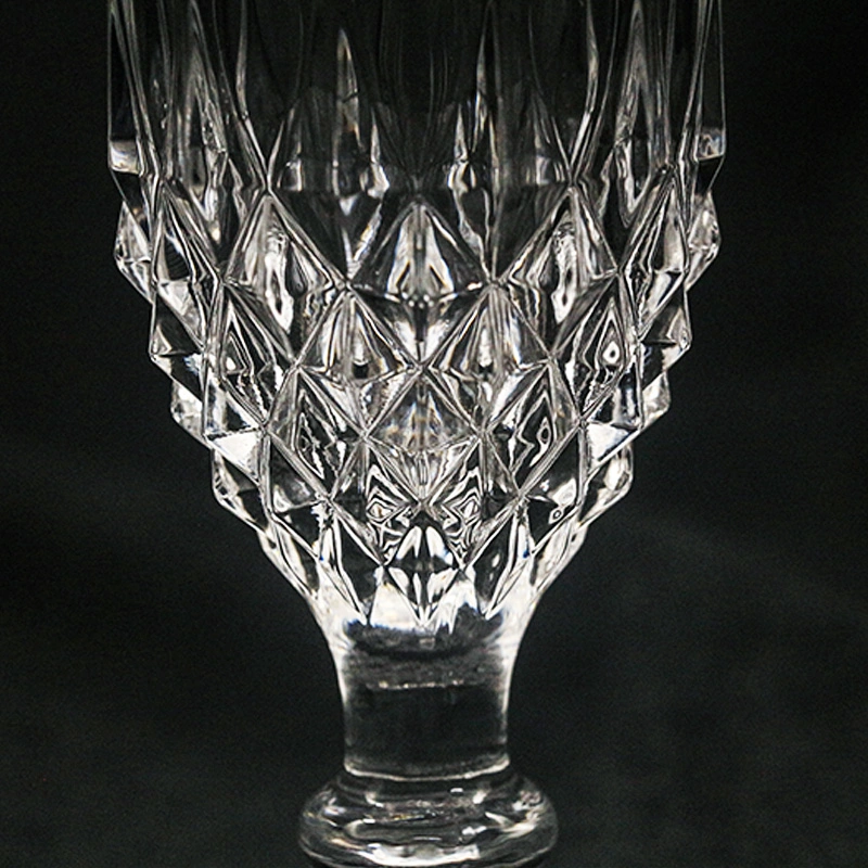 Verre à eau transparent en cristal gravé de style européen, gobelet vintage pour vin.