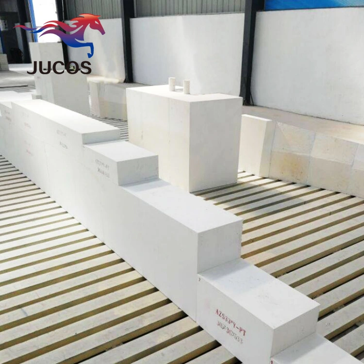 Ladrillo de corindón Firebrick Zirconia fusiona Casting Azs bloque refractarios